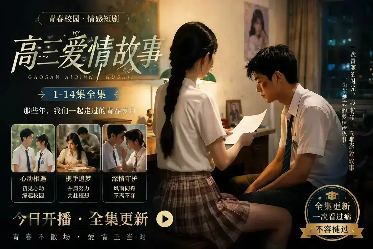 《B中爱情故事》AI校园短剧未删减完整版 - 4KHDR高清画质百度网盘在线秒存 - 每集戳心误会篇