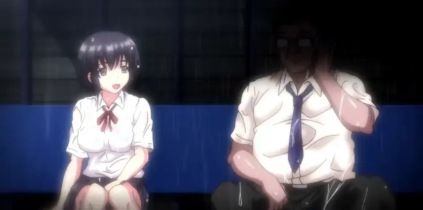 《湿透JK的避雨强制》动漫1-2集完整版-避雨车站大叔与JK的邂逅-公交车站湿透JK雨中强制观看-雨宿り无删减在线播放